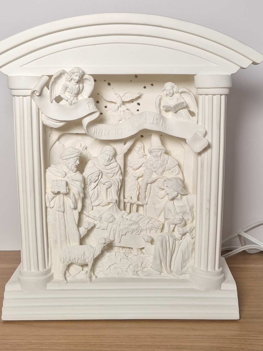 ​Dept 56 Silhouette Treasures A Child Is Born Lighted Nativity Scene Vintage